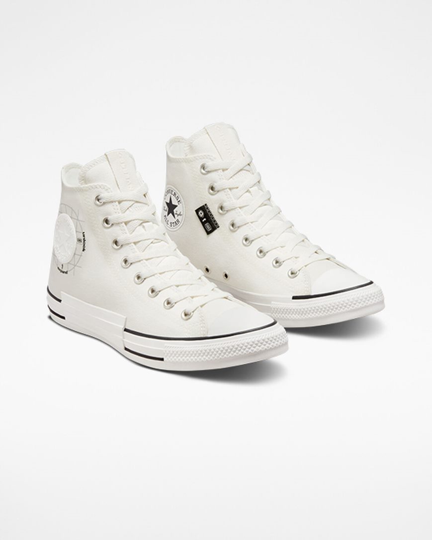Women's Converse Chuck Taylor All Star Grid Logo High Top Shoes White | AU 54968S